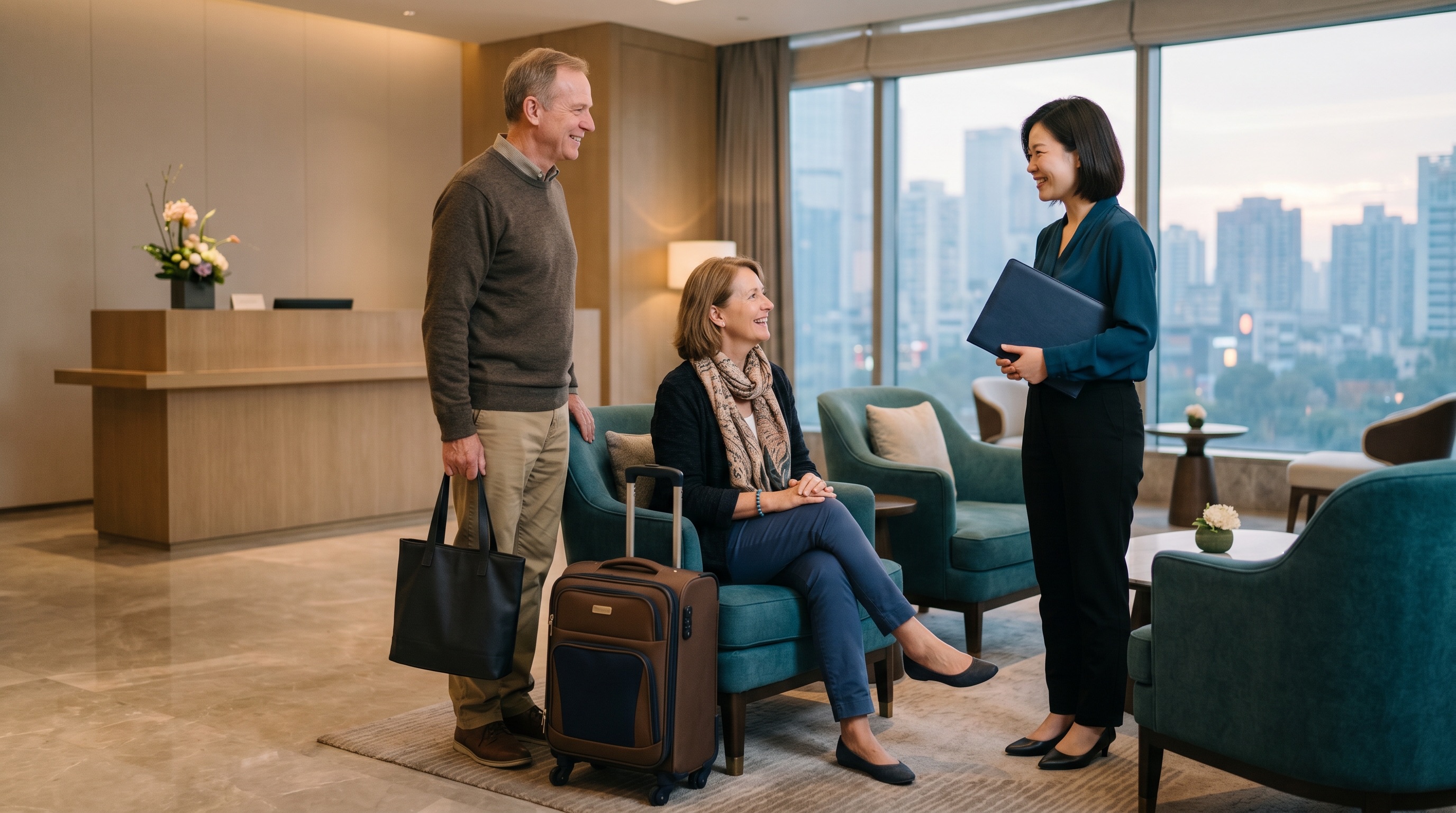 Hotel and city stay coordination for a Guangzhou health tourism trip